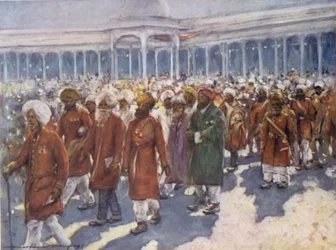 Veteranen des Aufstands am großen Tag